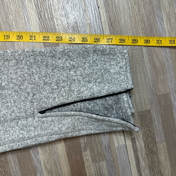 Nike Fleece Heather Gray Sweatpants with Zip Ankles, Women's Size Small - Picture 15 of 15